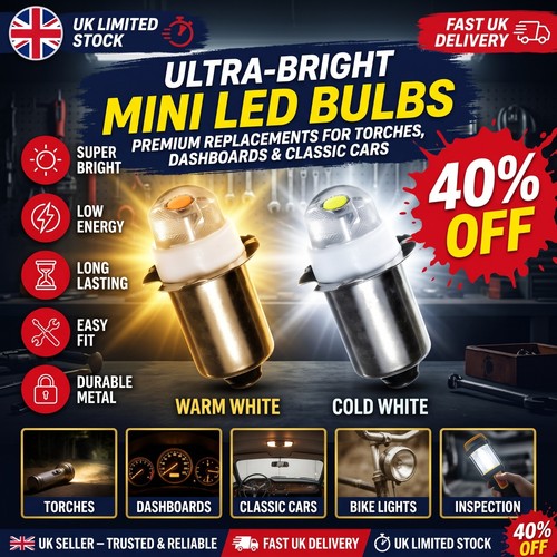 P13 led bulb - p13.5s, 3v