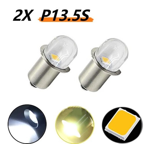 2pcs led p13 flashlight - led, p13.5s