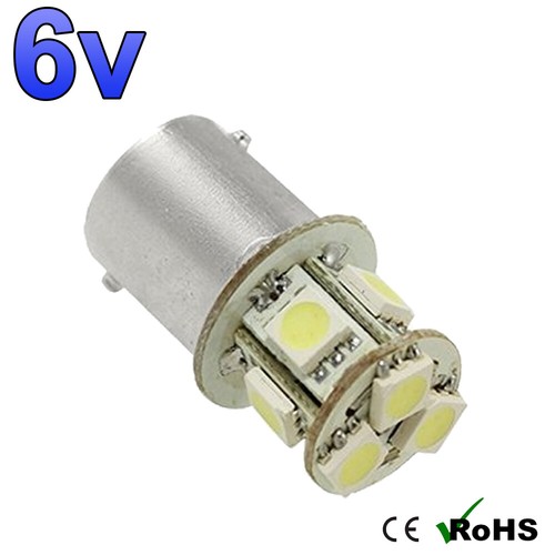 White ba15s 8 smd - 1, 6v