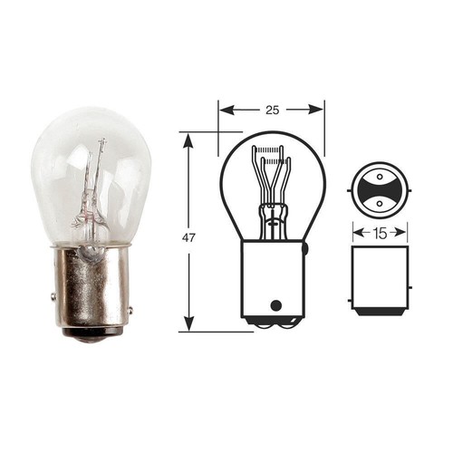 Bay15d bulb stop and - bay15d,